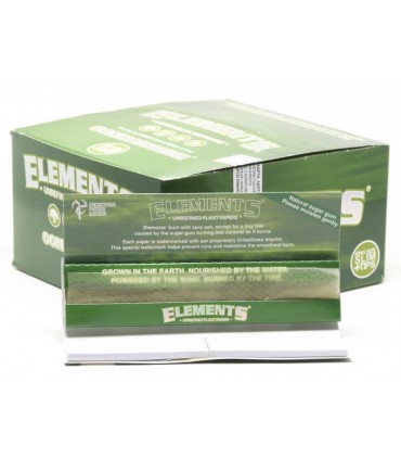 Χαρτάκια στριφτού ELEMENTS UNREFINED KS SLIM ΜΕ ΤΖΙΒΑΝΕΣ (ΜΕ 32 ΑΚΑΤΕΡΓΑΣΤΑ ΦΥΛΛΑ) κουτί των 24τεμ)