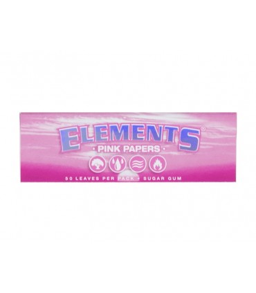 Χαρτάκια στριφτού ELEMENTS PINK 1,1/4 (ΜΕ 50 ΡΟΖ ΦΥΛΛΑ)