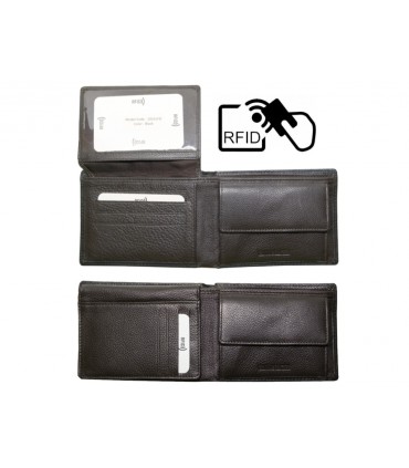 ALPHA STATUS 10101FD-0 RFID BLACK ΔΕΡΜΑΤΙΝΟ ΠΟΡΤΟΦΟΛΙ