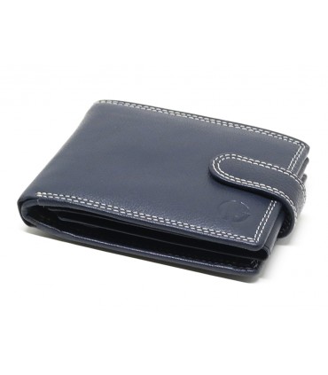 ALPHA STATUS 10111-0 RFID NAVY BLUE ΔΕΡΜΑΤΙΝΟ ΠΟΡΤΟΦΟΛΙ