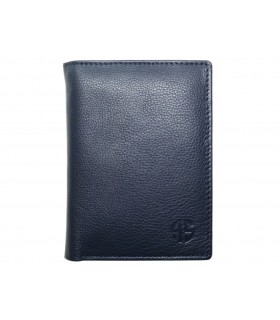 ALPHA STATUS 10104D RFID NAVY BLUE ΔΕΡΜΑΤΙΝΟ ΠΟΡΤΟΦΟΛΙ