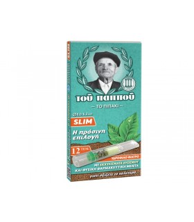 Πιπάκι τσιγάρου του παππού 42902-251 SLIM με ΔΥΟΣΜΟ & ΜΕΝΤΑ 12 πίπες