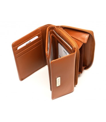 MENTZO L201 TAN RFID CALYPSO ΔΕΡΜΑΤΙΝΟ ΠΟΡΤΟΦΟΛΙ