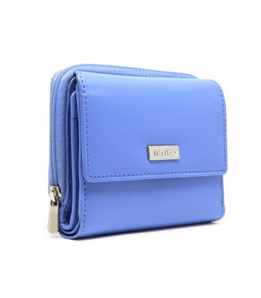 MENTZO L201 BLUE RFID CALYPSO ΔΕΡΜΑΤΙΝΟ ΠΟΡΤΟΦΟΛΙ