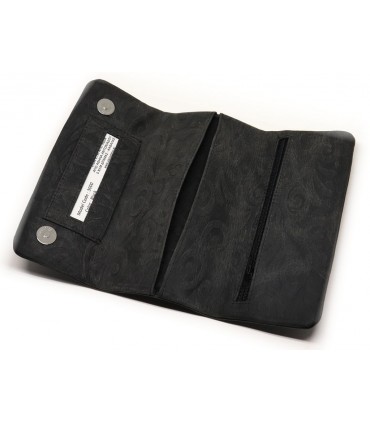 ALPHA STATUS 3000 GREY-BLACK ΑΝΑΓΛΥΦΗ δερμάτινη καπνοθήκη