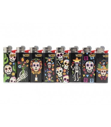 Αναπτήρες Bic Mini J25 slv SKULLS (8 τεμάχια)