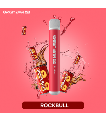 Ηλεκτρονικό τσιγάρο μιας χρήσης ORIGIN BAR 600 by ASPIRE 2ml ROCKBULL 20mg (ενεργειακό ποτό)