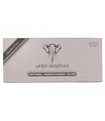 Φίλτρα Natural Meerschaum White Elephant 6mm 45pcs made in Germany ΦΙΛΤΡΑ ΠΙΠΑΣ ΚΑΠΝΟΥ