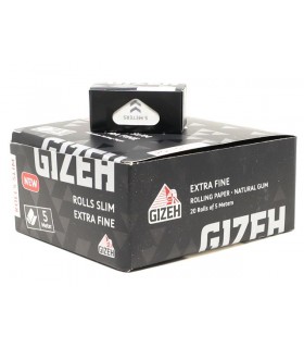 GIZEH BLACK EXTRA FINE ROLLS KS ΡΟΛΑ ΣΤΡΙΦΤΟΥ (κουτί των 20τεμ)