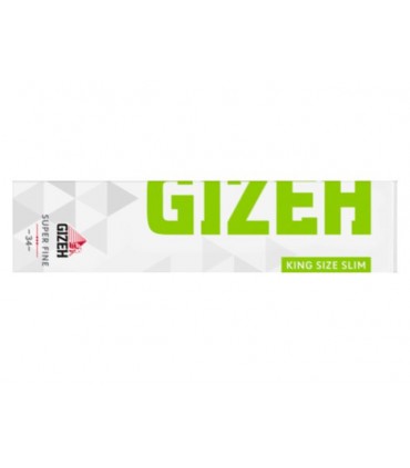 GIZEH KING SIZE SLIM SUPER FINE 34 SUPER FINE Χαρτάκια Στριφτού (Κουτί των 50τεμ)