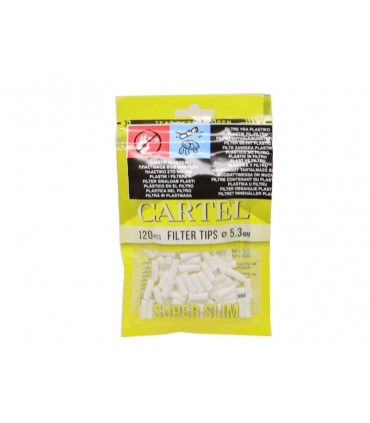 Φιλτράκια Cartel 120 SUPER SLIM 5.3mm, 15mm - 1 σακουλάκι