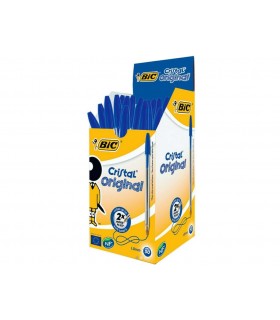 ΣΤΥΛΟ BIC CRISTAL ORIGINAL Medium 1.0mm  ΜΠΛΕ (κουτί των 50 τεμ)