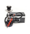 ΝΑΡΓΙΛΕΣ HOOKAH BLACK IN ALUBOX 665-5341 25cm ΜΕ ΒΑΛΙΤΣΑΚΙ