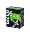 Φιλτράκια GIZEH 6mm Ενεργού Άνθρακα Active Filter 34 Green