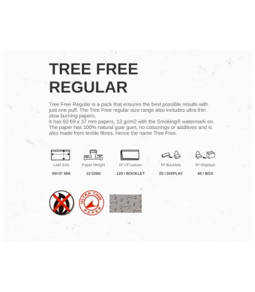 Smoking BLUE Tree Free Regular 60 Χαρτάκια Στριφτού