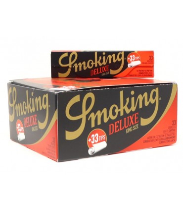 Smoking Deluxe King Size + Tips με Τζιβάνες (κουτί των 24τεμ)