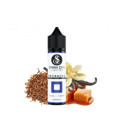 STEAM CITY TRIBACCO FLAVOUR SHOT 12/60ML (καπνικό με βανίλια και καραμέλα)