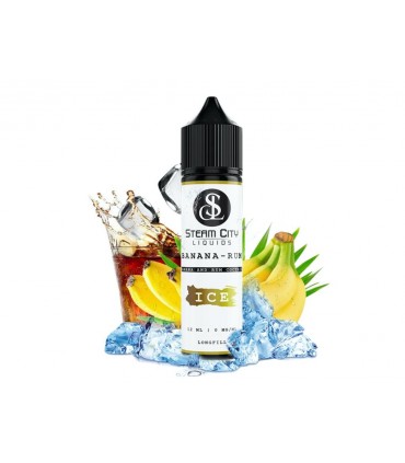 STEAM CITY BANANA RUM FLAVOUR SHOT 10/60ML (μπανάνα με ρούμι)