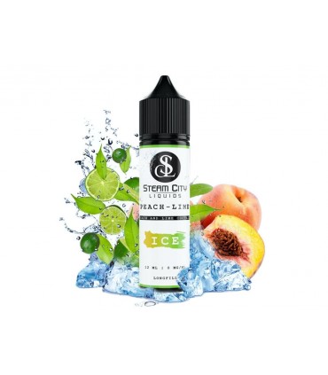 STEAM CITY PEACH LIME ICE  FLAVOUR SHOT 10/60ML (ροδάκινο και λάιμ)