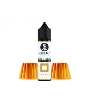 STEAM CITY CREME CARAMELE FLAVOUR SHOT 10/60ML (βανίλια με σιρόπι καραμέλας)