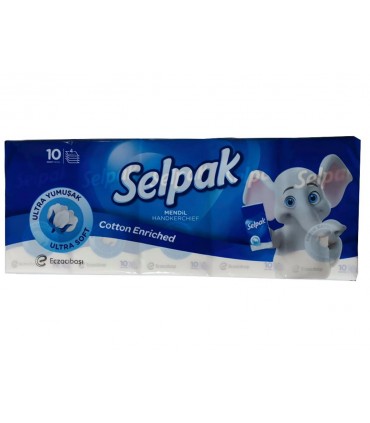 SELPAK ΧΑΡΤΟΜΑΝΤΗΛΑ 4 φύλλων - 1  πακετάκι