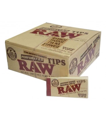 Τζιβάνες Raw Perforated Wide Tips Ακατέργαστες Φαρδιές Διάτρητες Φαρδιές - 50 Πακετάκια