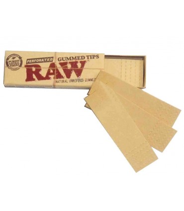 Τζιβάνες Raw Perforated Gum Tips Ακατέργαστες Διάτρητες με Κόλλα  - 24 Πακετάκια