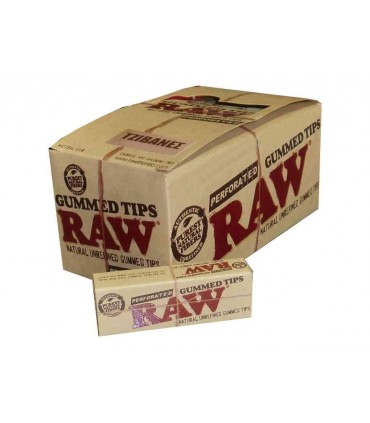 Τζιβάνες Raw Perforated Gum Tips Ακατέργαστες Διάτρητες με Κόλλα  - 24 Πακετάκια
