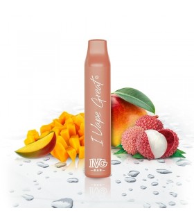 Ηλεκτρονικό τσιγάρο μιας χρήσης IVG BAR Plus 800 MANGO LYCHEE 20mg (μάνγκο και λίτσι) 2ml