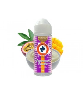 HASHTAG FLAVORSHOTS PASSIOCREAM PARADISE Shake and Vape 24/120ML (φρούτα του πάθους, μάνγκο και κρέμα βανίλιας)