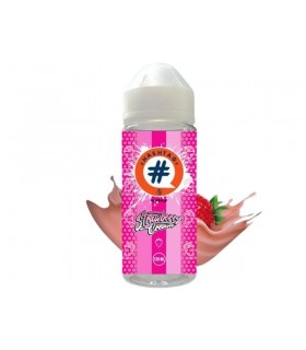HASHTAG FLAVORSHOTS STRAWBERRY CREAMY Shake and Vape 24/120ML (φράουλα με κρέμα)