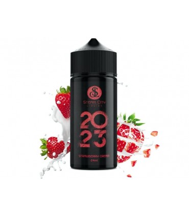 STEAM CITY 2023 STRAWBERRY CREAM FLAVOUR SHOT 24/120ML (φράουλα με κρέμα βανίλια)