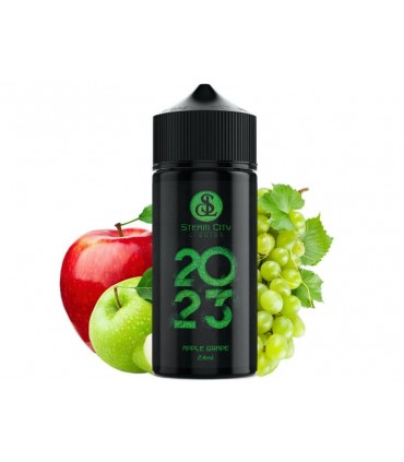 STEAM CITY 2023 APPLE GRAPE FLAVOUR SHOT 24/120ML (μήλο και σταφύλι)