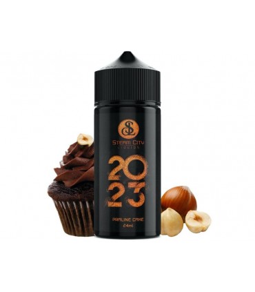 STEAM CITY 2023 PRALINE CAKE FLAVOUR SHOT 24/120ML (κέικ με πραλίνα φουντουκιού)