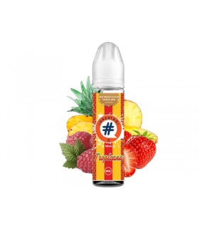 HASHTAG FLAVORSHOTS TROPICANA Shake and Vape 12/60ML (ανανάς, βατόμουρα, μάνγκο και φράουλες)