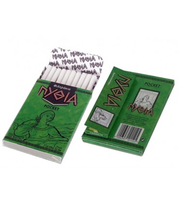 Φιλτράκια ΠΥΘΙΑ Pocket Ultra Slim 5.7mm, 60 & χαρτάκια ΠΡΑΣΙΝΑ ΠΥΘΙΑ (κουτί με 24 πακετάκια)