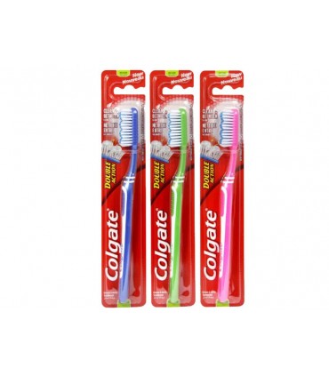 ΟΔΟΝΤΟΒΟΥΡΤΣΑ COLGATE DOUBLE ACTION Medium- σε διάφορα χρώματα