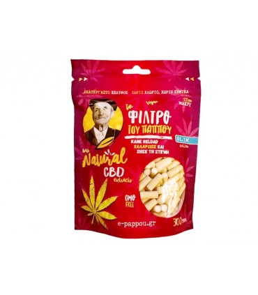 Φιλτράκια του παππού 47641 Slim 300 Natural CBD Μακρύ 17mm