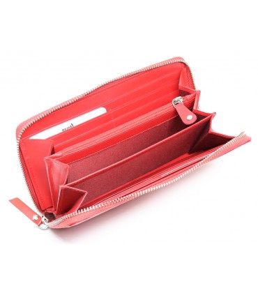 MENTZO L202 RED RFID SELENE ΔΕΡΜΑΤΙΝΟ ΠΟΡΤΟΦΟΛΙ