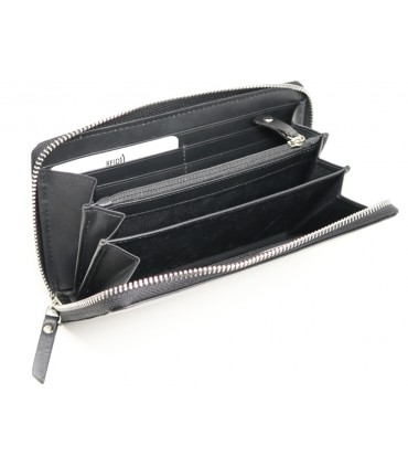 MENTZO L202 BLACK RFID SELENE ΔΕΡΜΑΤΙΝΟ ΠΟΡΤΟΦΟΛΙ