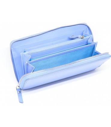 MENTZO L202 BLUE RFID SELENE ΔΕΡΜΑΤΙΝΟ ΠΟΡΤΟΦΟΛΙ