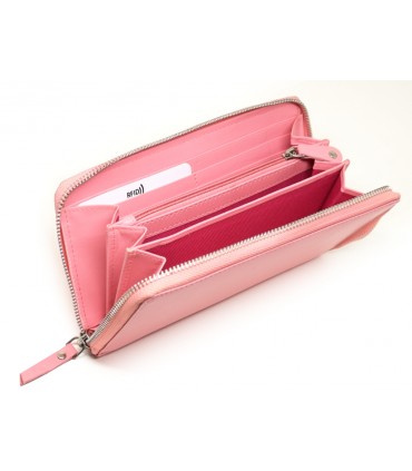 MENTZO L202 LIGHT PINK RFID SELENE ΔΕΡΜΑΤΙΝΟ ΠΟΡΤΟΦΟΛΙ
