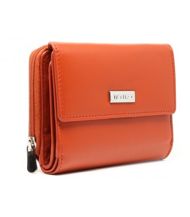 MENTZO L201 *ORANGE PAPAYA* RFID CALYPSO ΔΕΡΜΑΤΙΝΟ ΠΟΡΤΟΦΟΛΙ