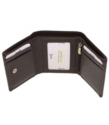 MENTZO L301 COCCOA BROWN RFID IRIS ΔΕΡΜΑΤΙΝΟ ΠΟΡΤΟΦΟΛΙ