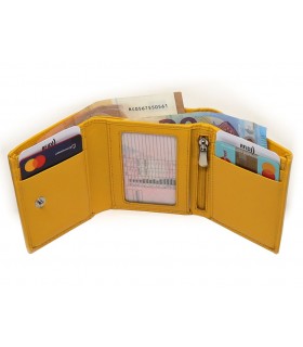 MENTZO L301 YELLOW RFID IRIS ΔΕΡΜΑΤΙΝΟ ΠΟΡΤΟΦΟΛΙ