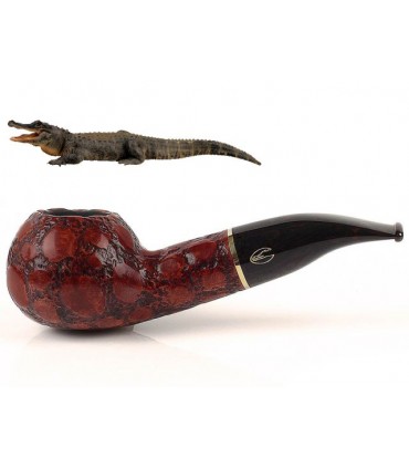 SAVINELLI ALLIGATOR 320 BROWN 9mm πίπα καπνού ημίκυρτη