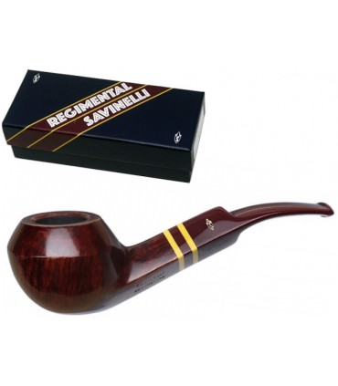 SAVINELLI REGIMENTAL 624 KS 9mm SMOOTH BURGUNDY πίπα καπνού κυρτή