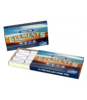 Τζιβάνες Elements Pre Rolled Cone Tips Προτυλιγμένες Κωνικές με 21 Τεμάχια - 1 Πακετάκι