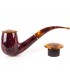 SAVINELLI TORTUGA 606 SMOOTH KS  9mm πίπα καπνού κυρτή