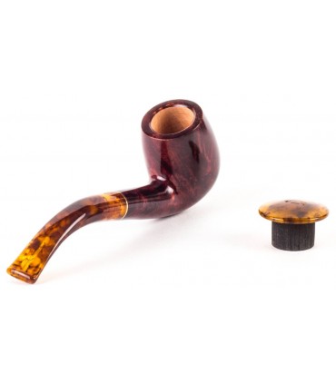SAVINELLI TORTUGA 606 SMOOTH KS  9mm πίπα καπνού κυρτή